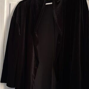 Rachel Zoe Black Velvet Cape